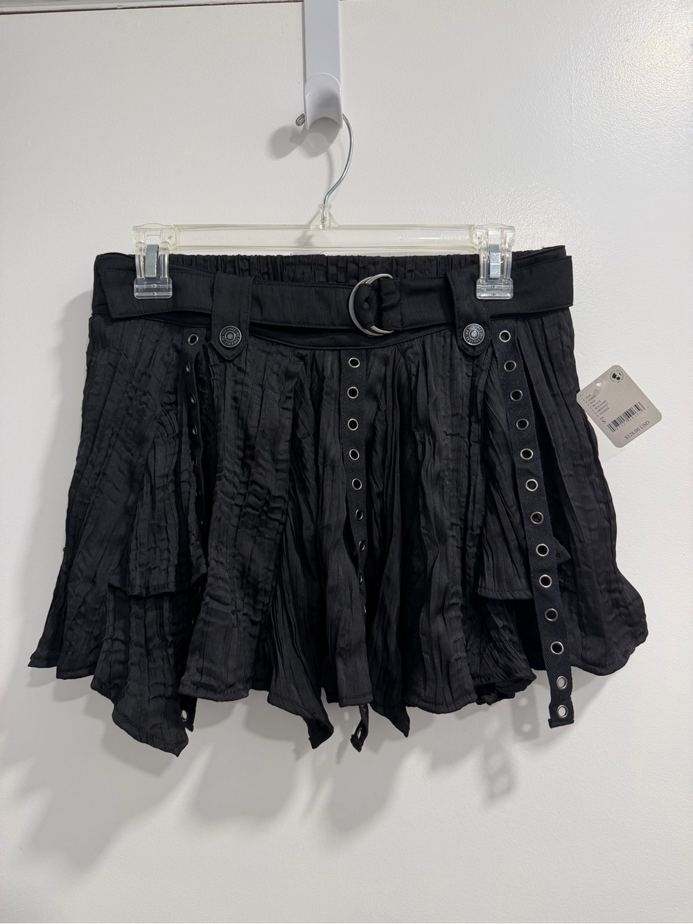 BNWT Free People Rue Mini Skirt in Black Size Small
